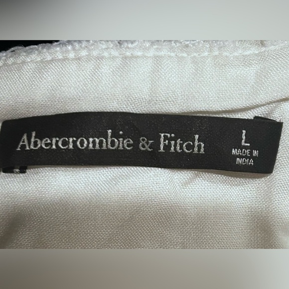 Abercrombie & Fitch Ultra Cropped Lace Top White Large - Picture 7 of 7